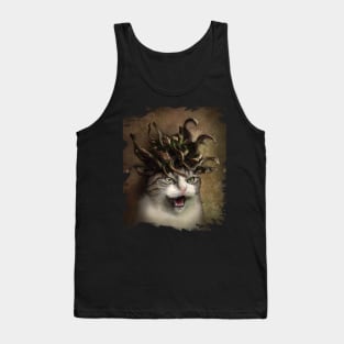 Evil Catdusa Medusa Cat Tank Top